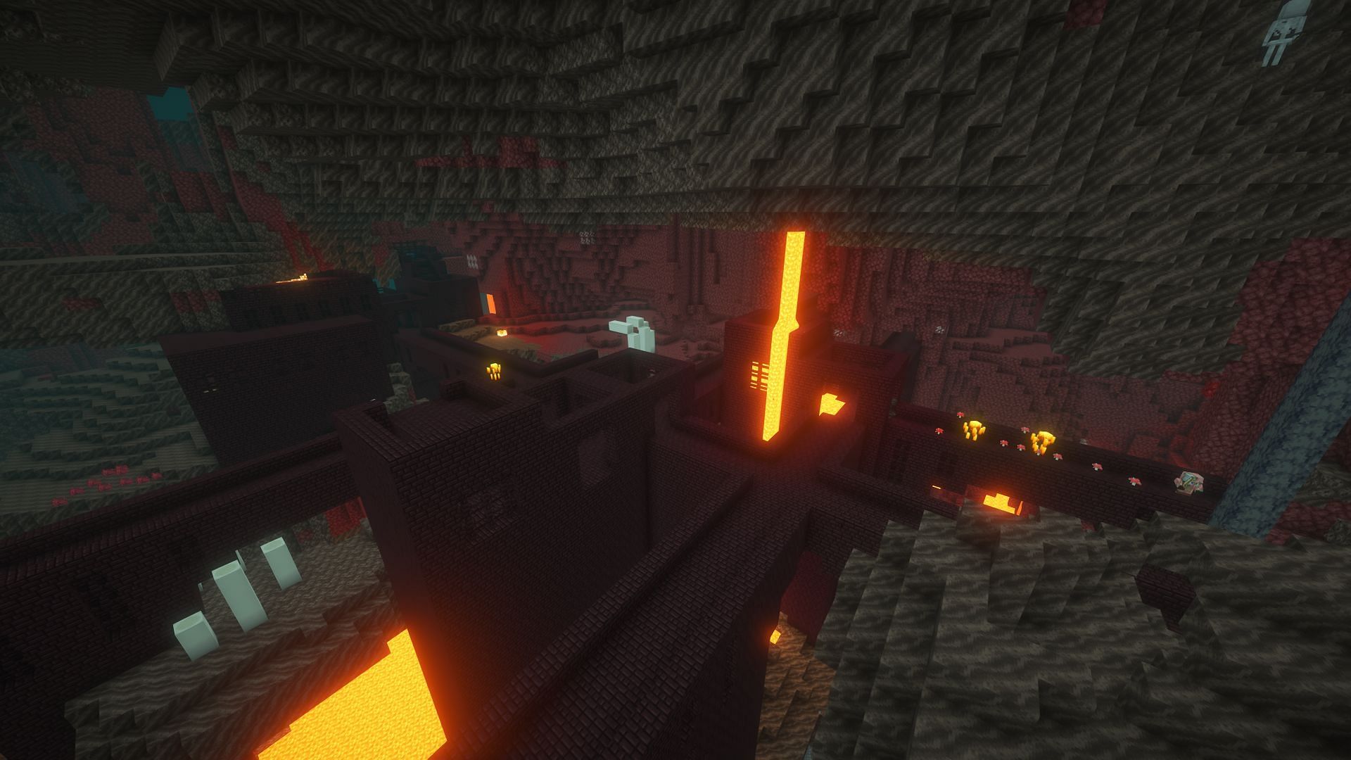A nether fortress (Image via Mojang)
